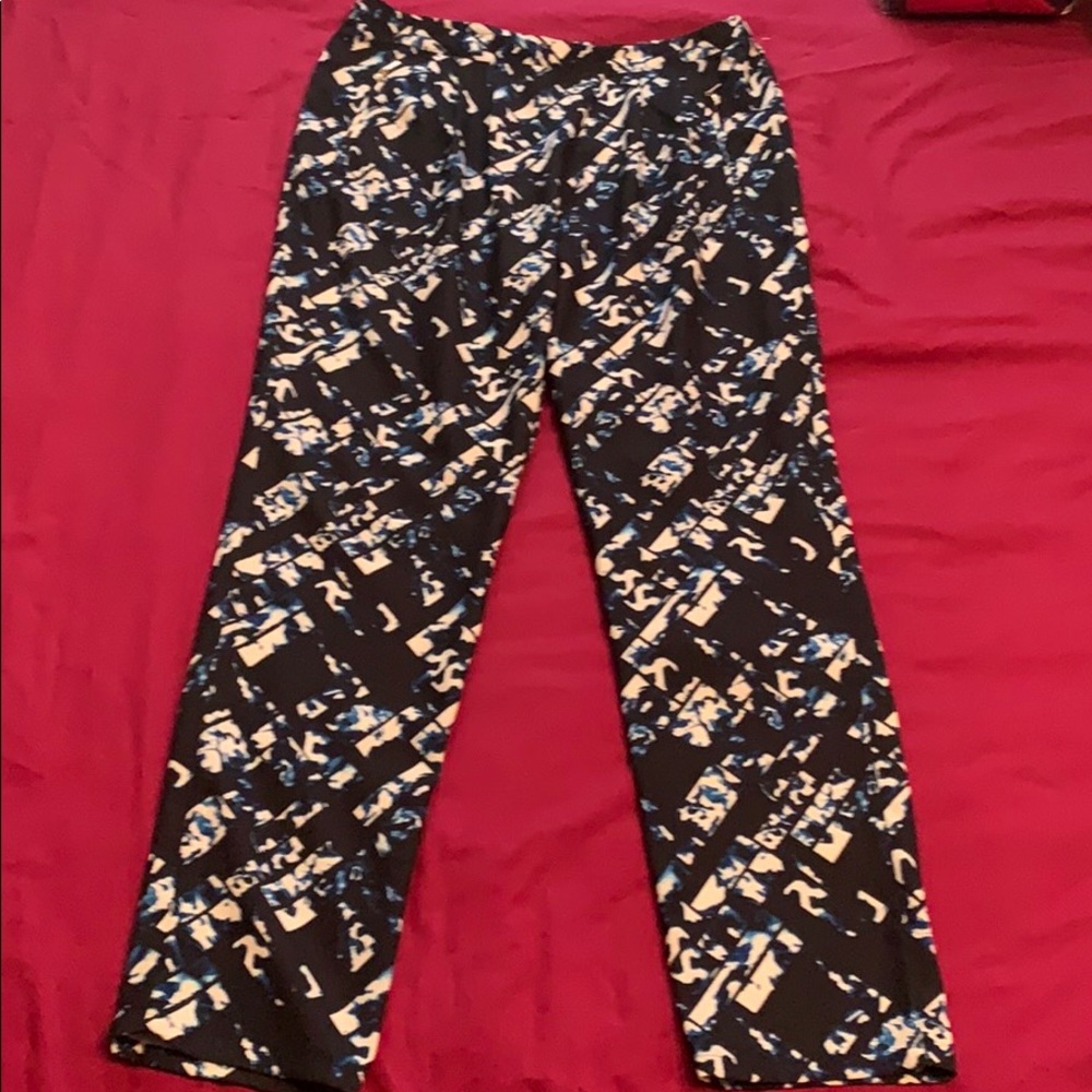 Blue pattern pants